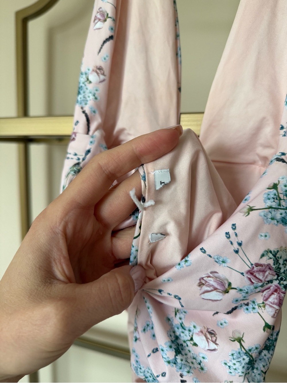 WeWoreWhat Brooklyn Floral Halter One Piece Swimsuit - Picture 7 of 7